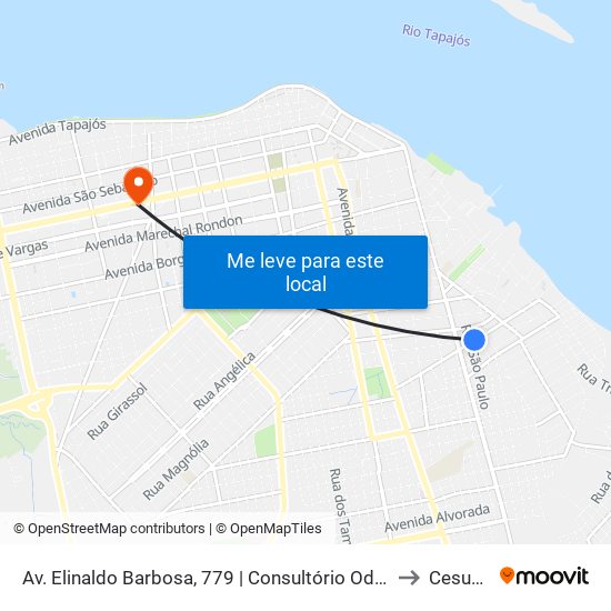 Av. Elinaldo Barbosa, 779 | Consultório Odontológico to Cesupeg map