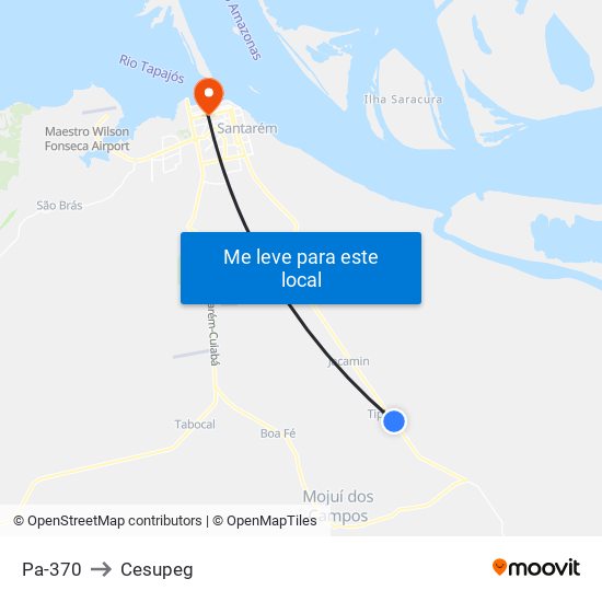 Pa-370 to Cesupeg map