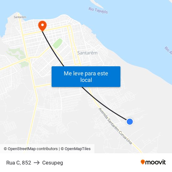 Rua C, 852 to Cesupeg map