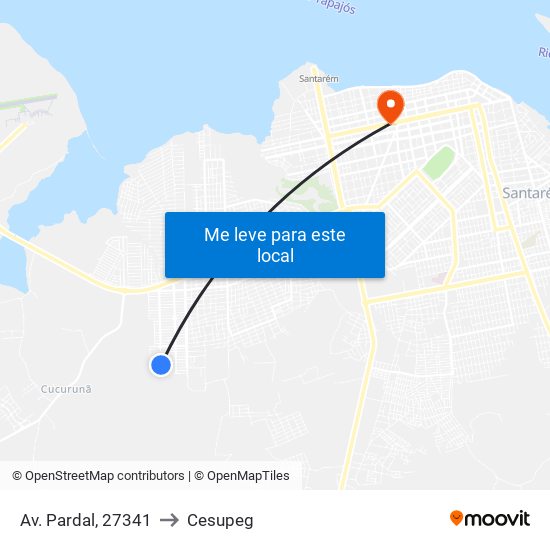 Av. Pardal, 27341 to Cesupeg map
