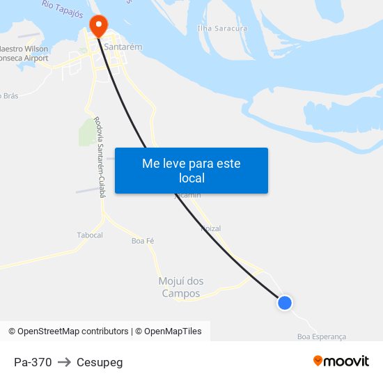 Pa-370 to Cesupeg map