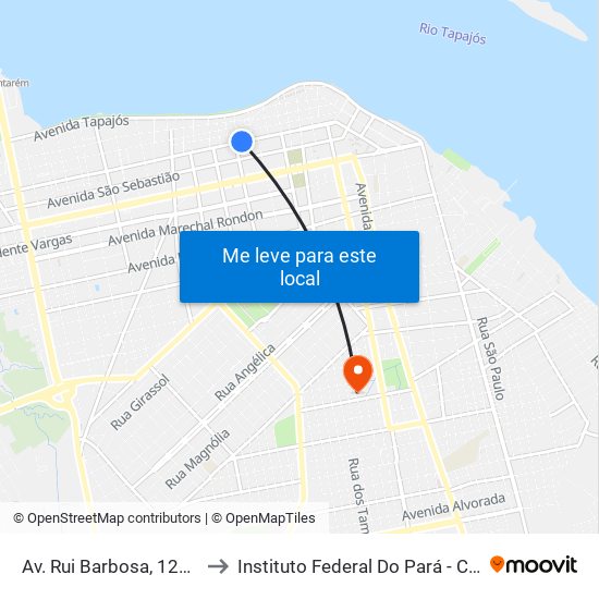Av. Rui Barbosa, 1230 | Extra Cell to Instituto Federal Do Pará - Campus Santarém map