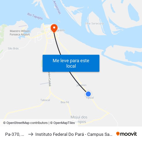 Pa-370, 275 to Instituto Federal Do Pará - Campus Santarém map