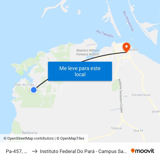 Pa-457, 349 to Instituto Federal Do Pará - Campus Santarém map