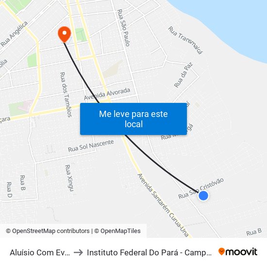 Aluísio Com Everaldo to Instituto Federal Do Pará - Campus Santarém map
