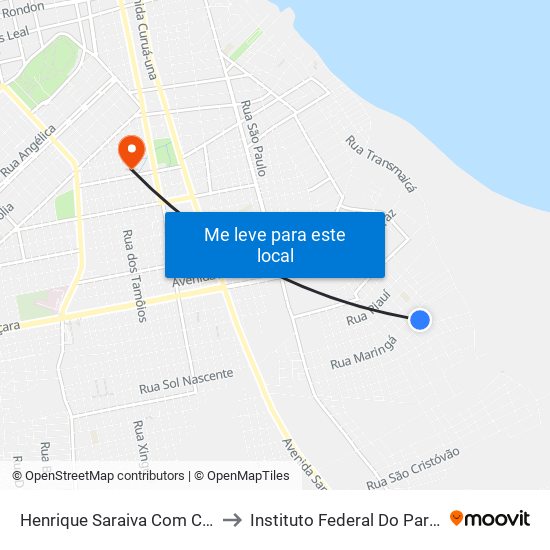 Henrique Saraiva Com Cauã | Sentido Sudeste to Instituto Federal Do Pará - Campus Santarém map
