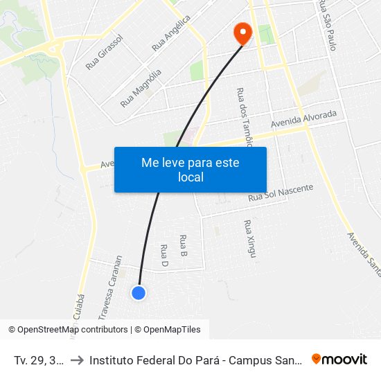 Tv. 29, 300 to Instituto Federal Do Pará - Campus Santarém map
