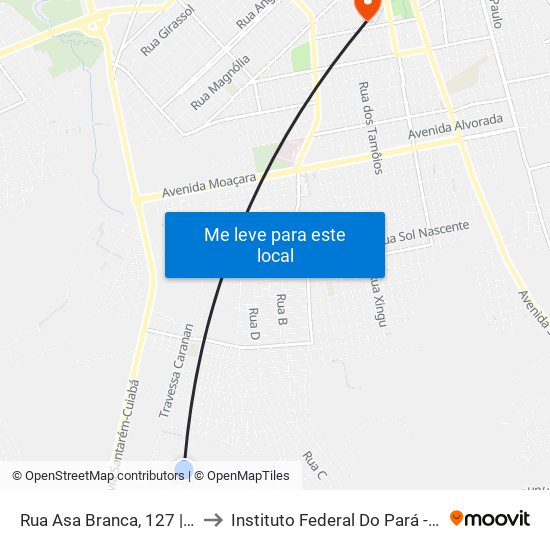 Rua Asa Branca, 127 | Rua Bom Jesus to Instituto Federal Do Pará - Campus Santarém map