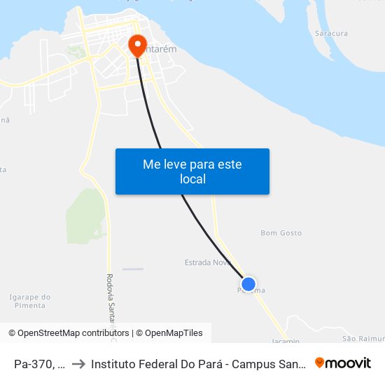 Pa-370, 12 to Instituto Federal Do Pará - Campus Santarém map