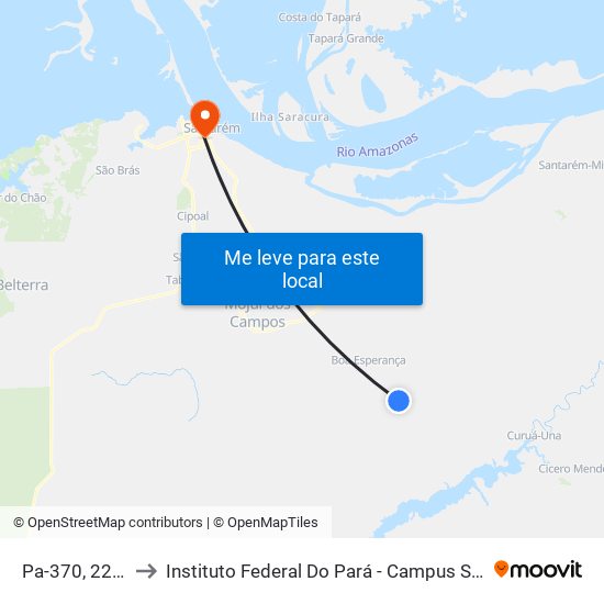 Pa-370, 22250 to Instituto Federal Do Pará - Campus Santarém map