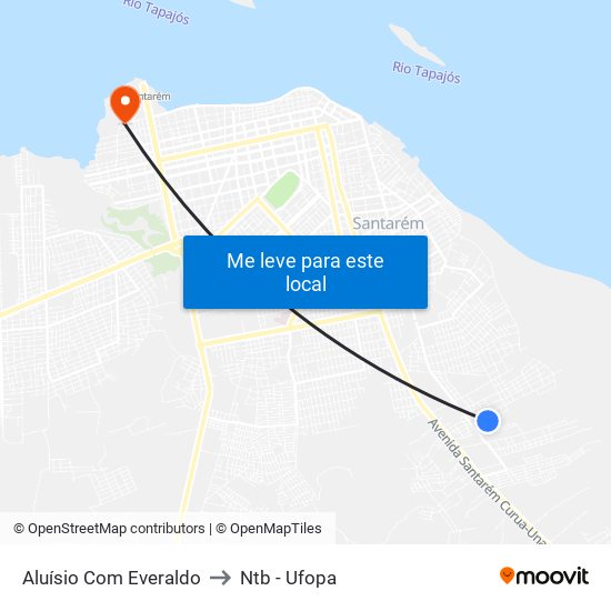 Aluísio Com Everaldo to Ntb - Ufopa map