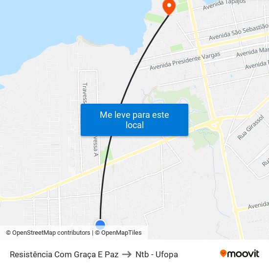 Resistência Com Graça E Paz to Ntb - Ufopa map