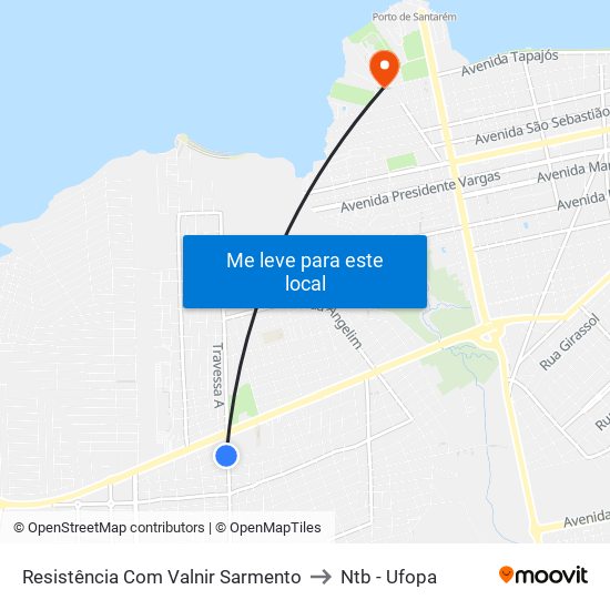 Resistência Com Valnir Sarmento to Ntb - Ufopa map