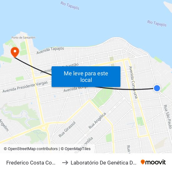 Frederico Costa Com Ordênia to Laboratório De Genética Da Interação map