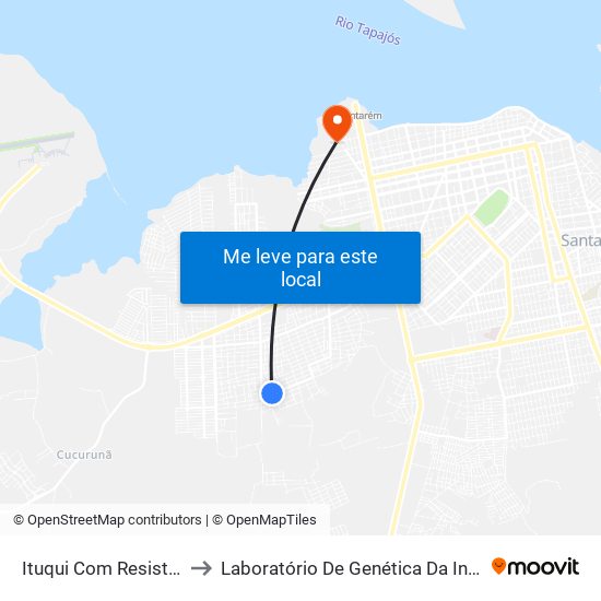 Ituqui Com Resistência to Laboratório De Genética Da Interação map