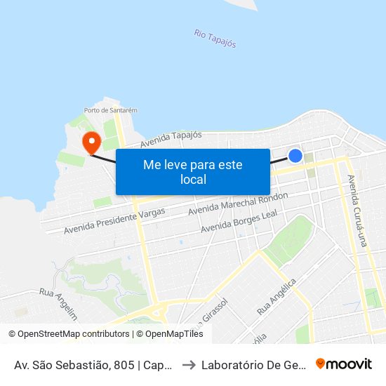 Av. São Sebastião, 805 | Capela Nsa Senhora De Lourdes to Laboratório De Genética Da Interação map