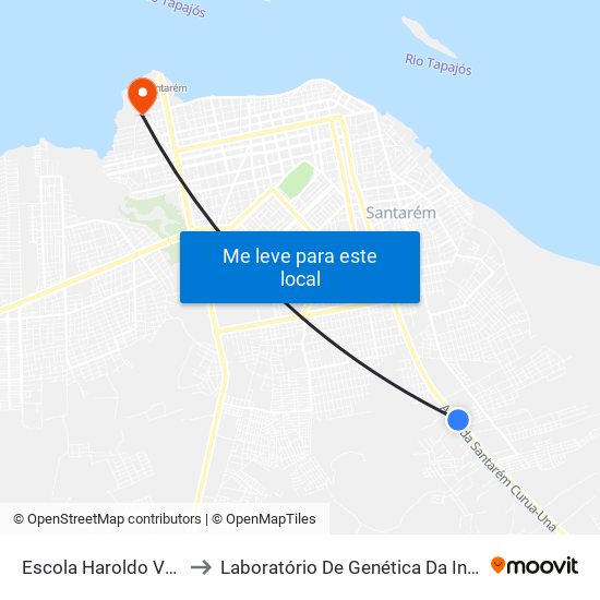 Escola Haroldo Veloso to Laboratório De Genética Da Interação map