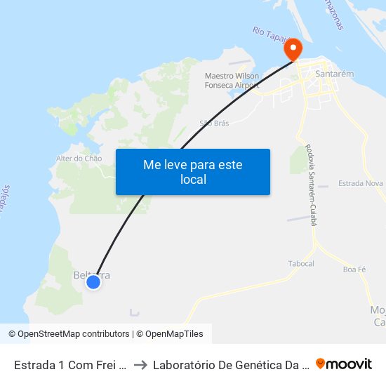 Estrada 1 Com Frei Vicente to Laboratório De Genética Da Interação map