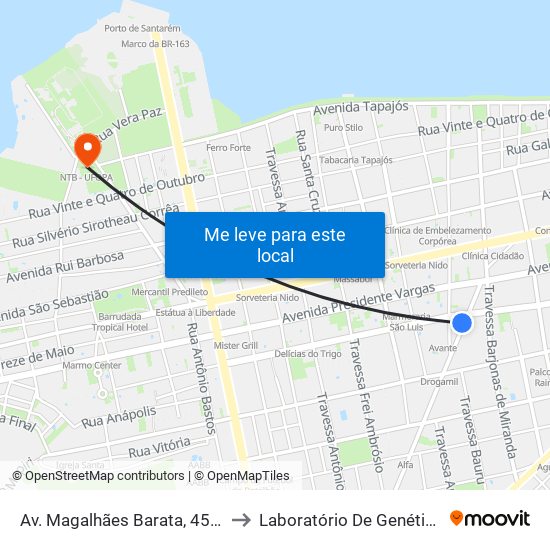 Av. Magalhães Barata, 454 | Bardot Studio to Laboratório De Genética Da Interação map