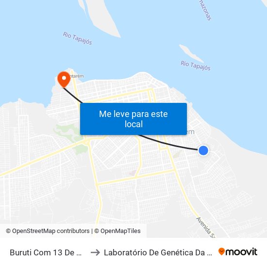 Buruti Com 13 De Outubro to Laboratório De Genética Da Interação map