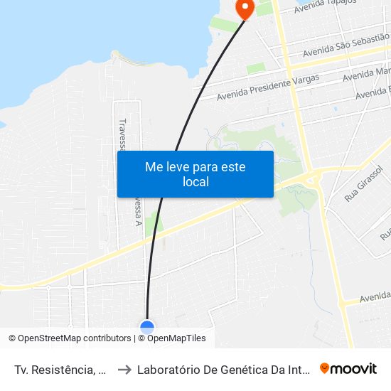 Tv. Resistência, 1125 to Laboratório De Genética Da Interação map