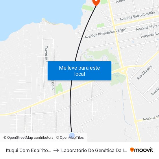 Ituqui Com Espírito Santo to Laboratório De Genética Da Interação map