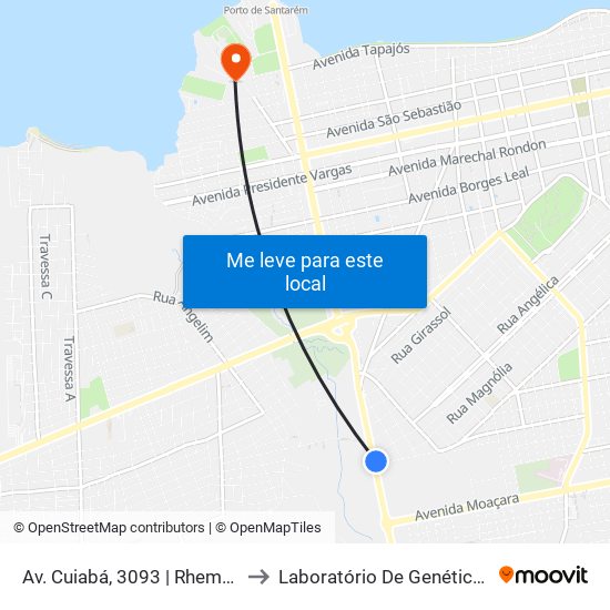 Av. Cuiabá, 3093 | Rhema Refrigeração to Laboratório De Genética Da Interação map