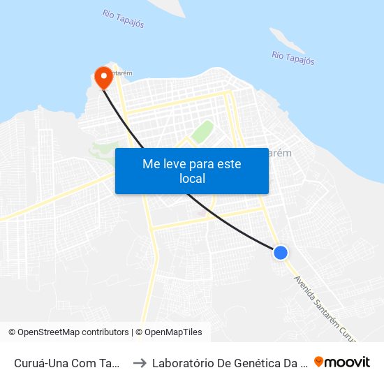 Curuá-Una Com Tamandaré to Laboratório De Genética Da Interação map