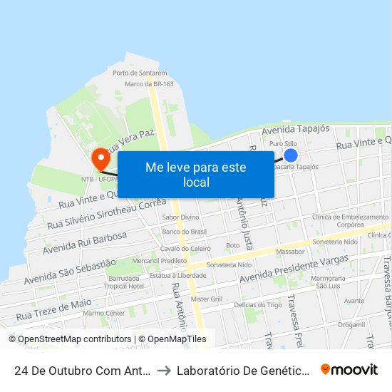 24 De Outubro Com Antônio Carvalho to Laboratório De Genética Da Interação map