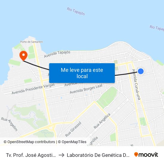 Tv. Prof. José Agostinho, 660 to Laboratório De Genética Da Interação map