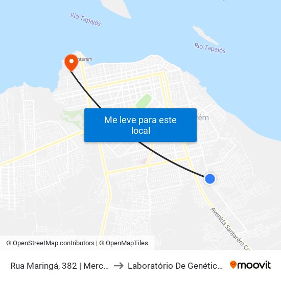 Rua Maringá, 382 | Mercantil Capixaba to Laboratório De Genética Da Interação map