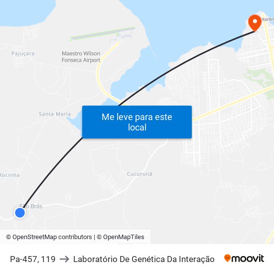 Pa-457, 119 to Laboratório De Genética Da Interação map