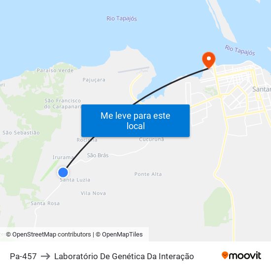 Pa-457 to Laboratório De Genética Da Interação map