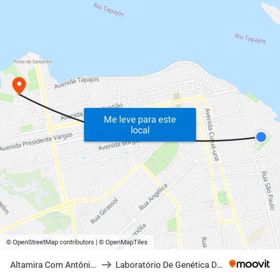 Altamira Com Antônio Simões to Laboratório De Genética Da Interação map