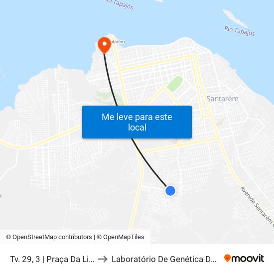 Tv. 29, 3 | Praça Da Liberdade to Laboratório De Genética Da Interação map