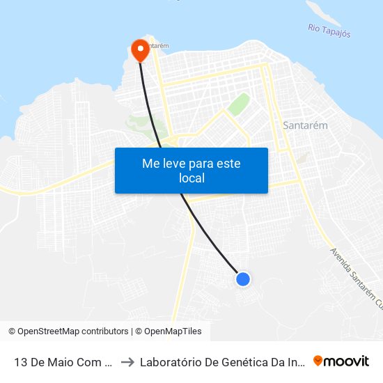13 De Maio Com Rua E to Laboratório De Genética Da Interação map