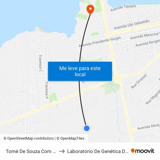 Tomé De Souza Com São Jorge to Laboratório De Genética Da Interação map