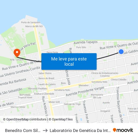 Benedito Com Silvério to Laboratório De Genética Da Interação map