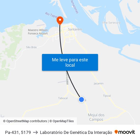 Pa-431, 5179 to Laboratório De Genética Da Interação map