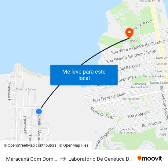 Maracanã Com Dom Floriano to Laboratório De Genética Da Interação map