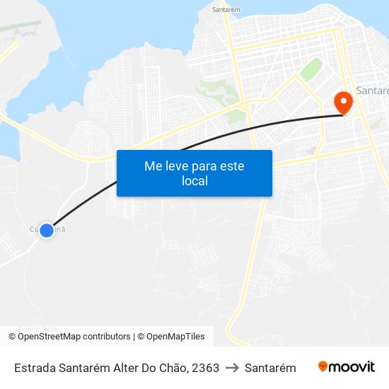 Estrada Santarém Alter Do Chão, 2363 to Santarém map