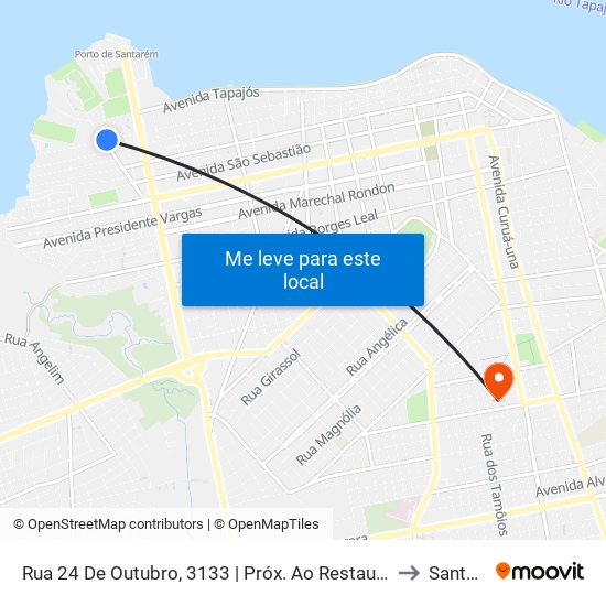 Rua 24 De Outubro, 3133 | Próx. Ao Restaurante Universitário to Santarém map