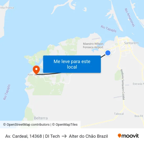 Av. Cardeal, 14368 | Dl Tech to Alter do Chão Brazil map