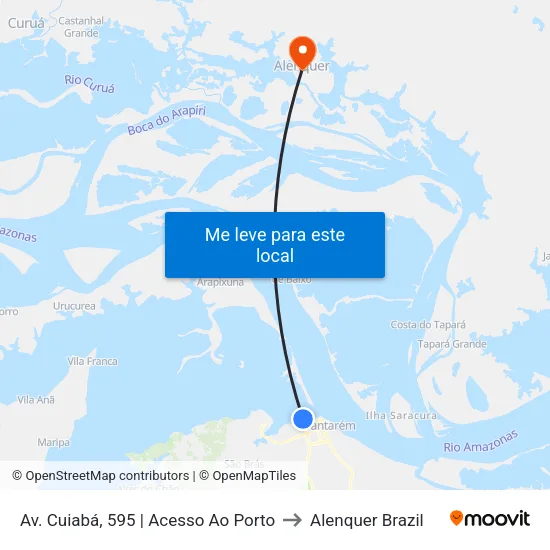 Av. Cuiabá, 595 | Acesso Ao Porto to Alenquer Brazil map