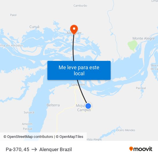 Pa-370, 45 to Alenquer Brazil map