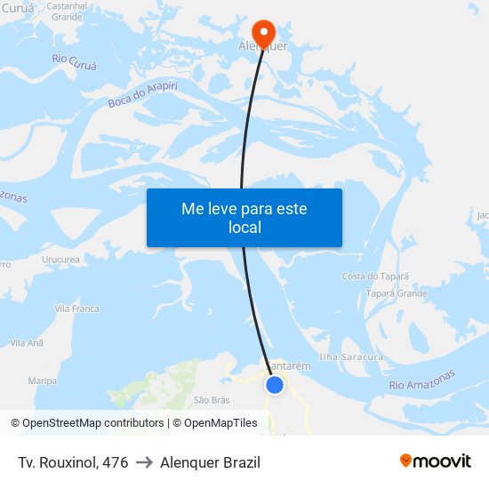 Tv. Rouxinol, 476 to Alenquer Brazil map