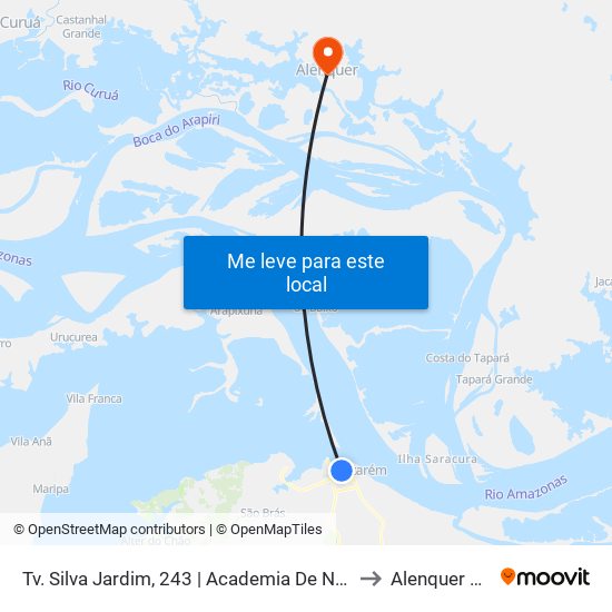 Tv. Silva Jardim, 243 | Academia De Natação Caa to Alenquer Brazil map