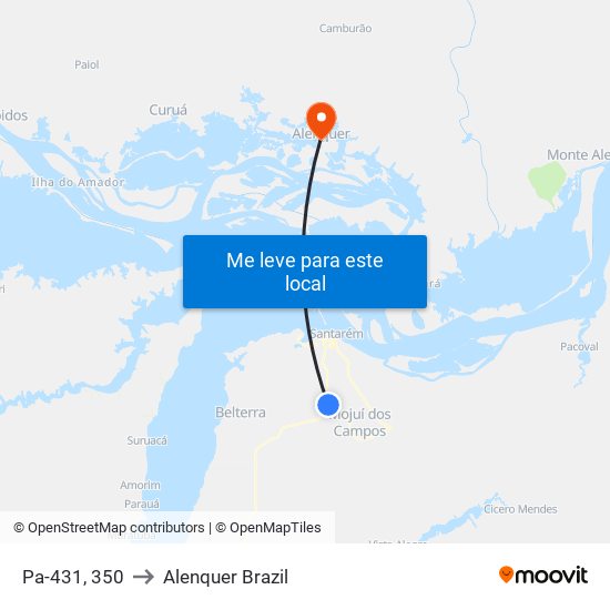 Pa-431, 350 to Alenquer Brazil map