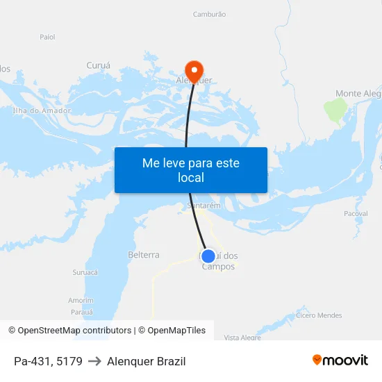 Pa-431, 5179 to Alenquer Brazil map