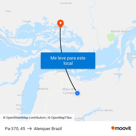 Pa-370, 45 to Alenquer Brazil map